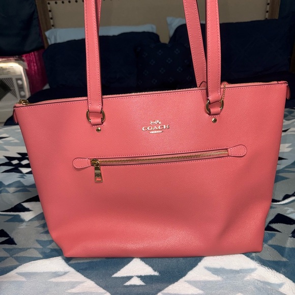 Coach Handbags - Coach Coral Pink Tote Bag